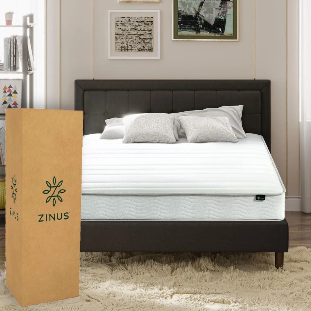 ZINUS Bonell | Colchón Individual de Resortes con Espuma de Alta Densida Ideal para Dormir Boca Abaj