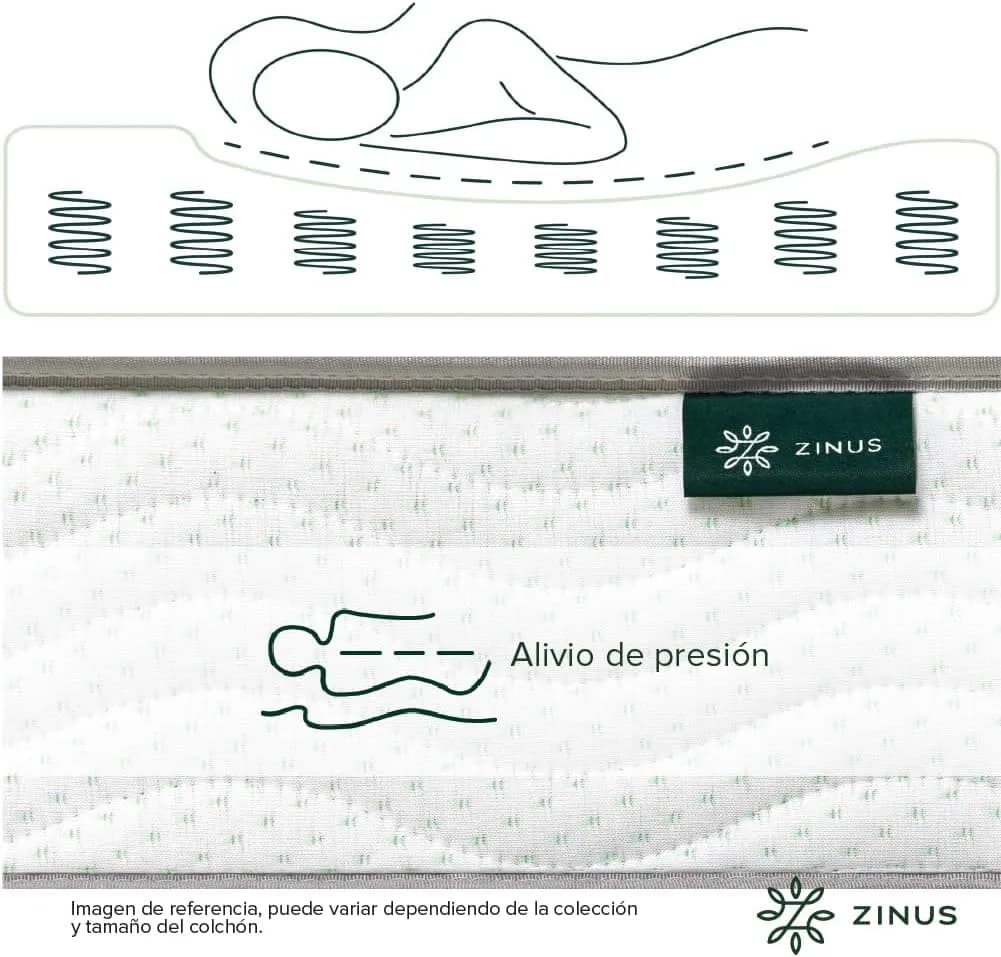 ZINUS Bonell | Colchón Individual de Resortes con Espuma de Alta Densida Ideal para Dormir Boca Abaj - Imagen 4