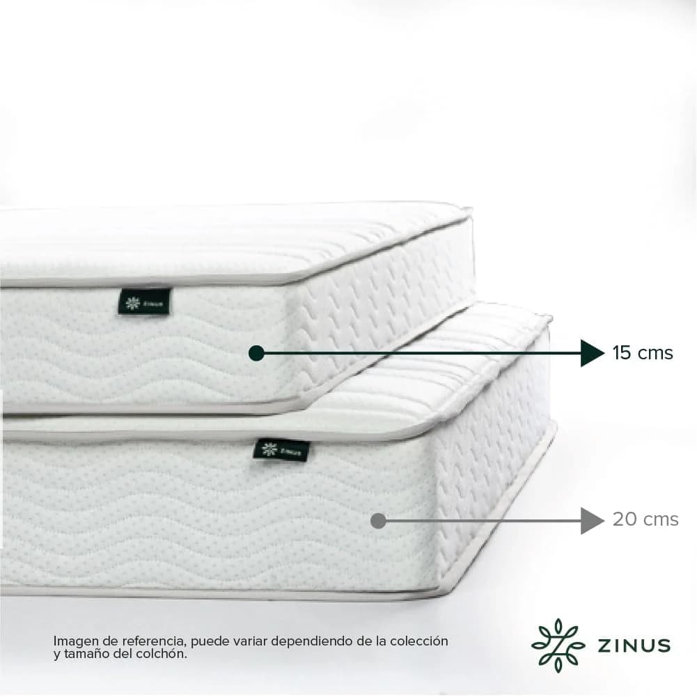 ZINUS Bonell | Colchón Individual de Resortes con Espuma de Alta Densida Ideal para Dormir Boca Abaj - Imagen 5