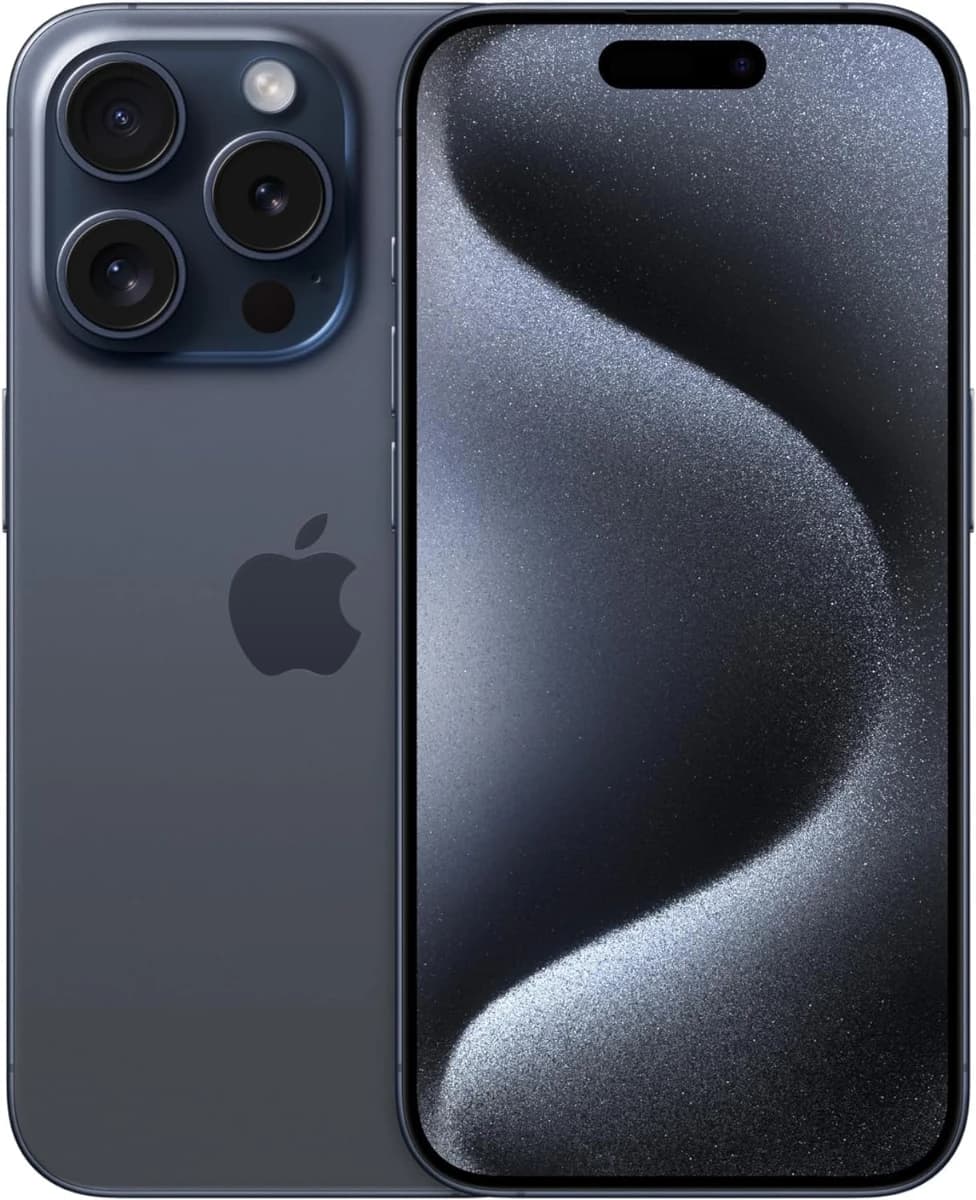 Apple iPhone 15 Pro 128GB Titanio Azul Desbloqueado (Reacondicionado) Esim