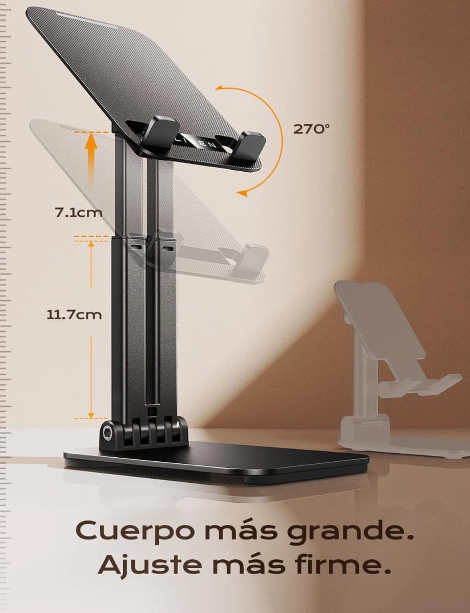 LISEN Soporte para iPad Tablet Totalmente Metálico, Universa - Imagen 4