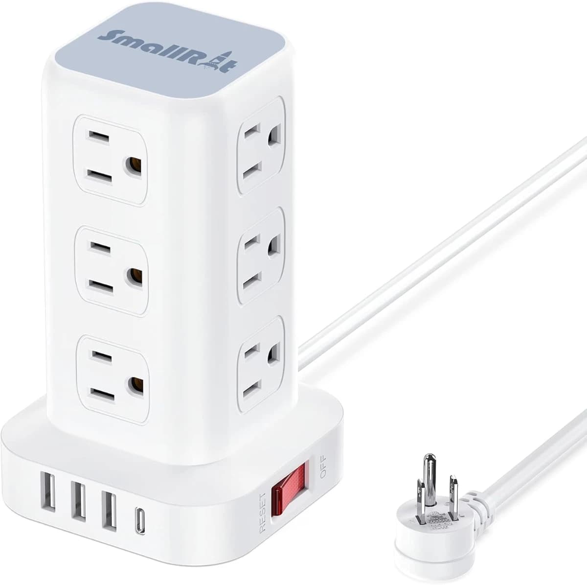 SMALLRT Regleta Torre Multicontacto, Extension Electrica USB - Imagen 1