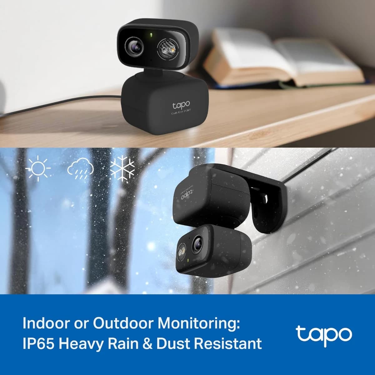 Tapo - Cámara de Seguridad para Interiores y Exteriores 2K - Imagen 1