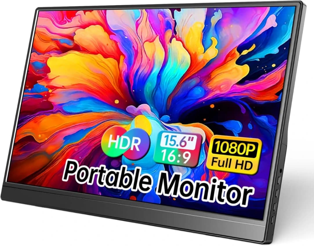 Monitor portátil de 15.6 pulgadas 1080P USB-C HDMI ultradelg - Imagen 1