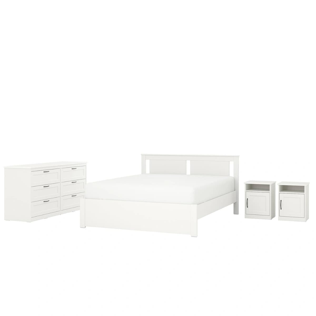 SONGESAND Muebles para recámara, 3 piezas, blanco, Queen  - 