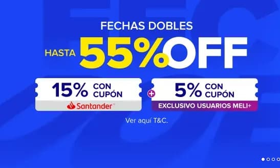 15% de descuento en Mercado Libre con cupón Santander