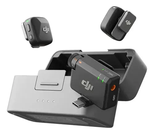 Dji Mic Mini 2 Tx 1 Rx Y Estuche De Carga Micrófono Inalámbrico Superligero Con Audio De Alta Calida