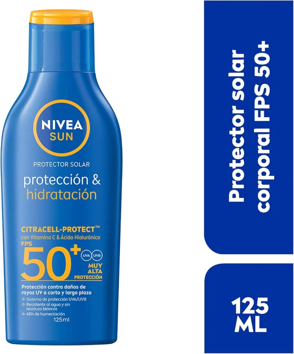 ¡NIVEA SUN Fps50+ 125ml! Protección + Hidratación con Vitami - Imagen 2