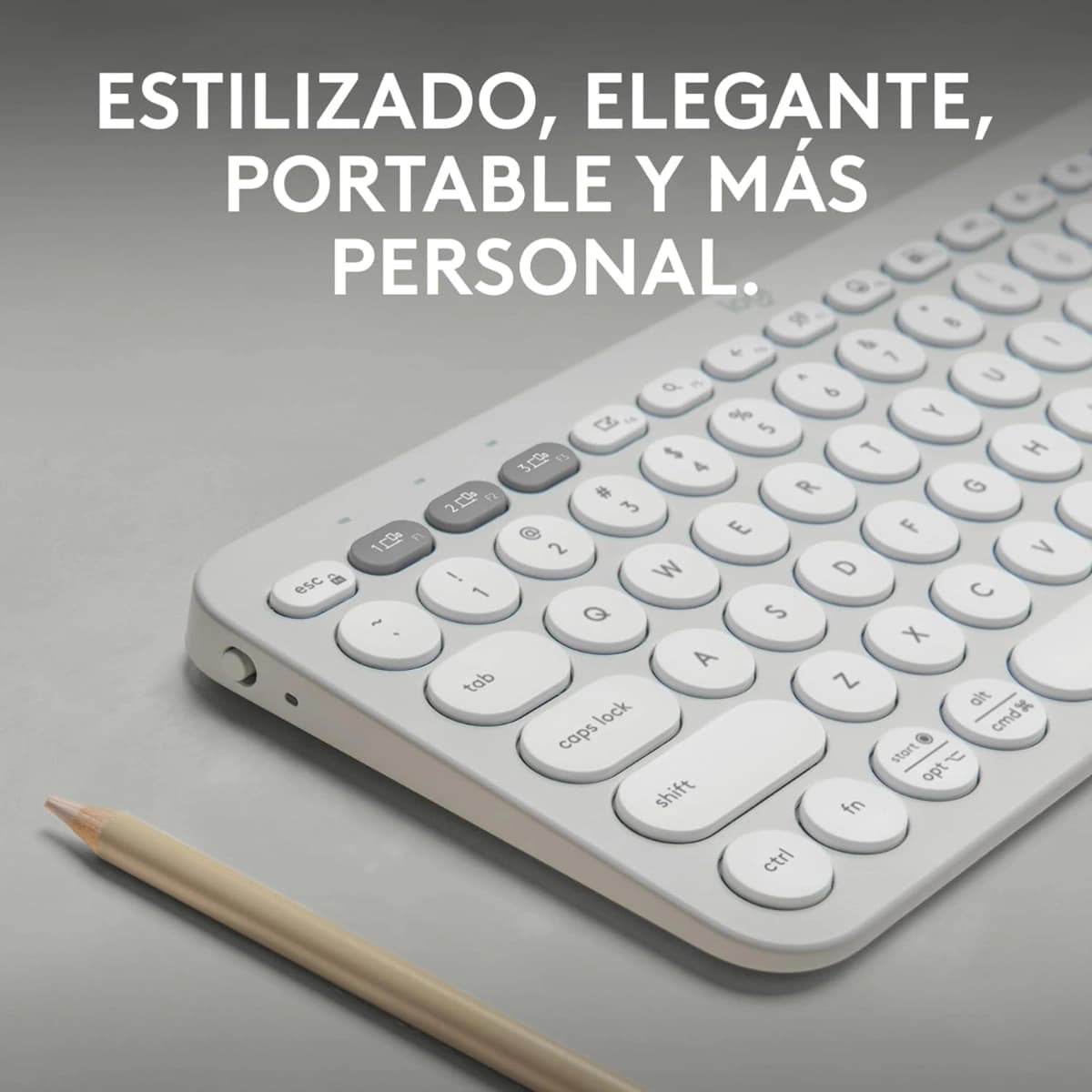 Teclado Logitech Pebble Keys 2 K380s: Bluetooth, Easy-Switch