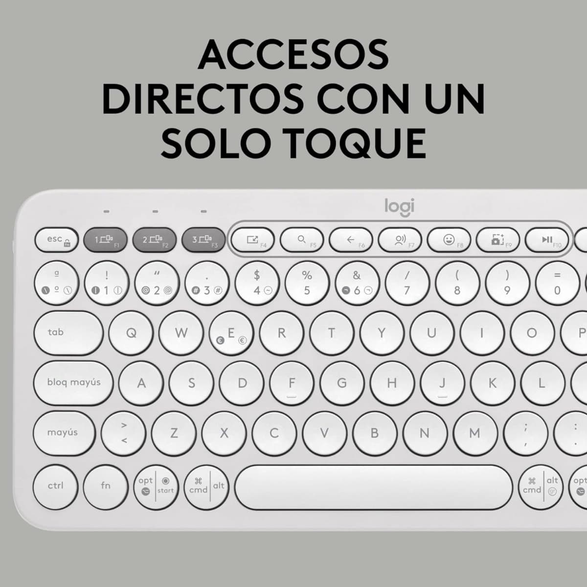 Teclado Logitech Pebble Keys 2 K380s: Bluetooth, Easy-Switch - Imagen 3