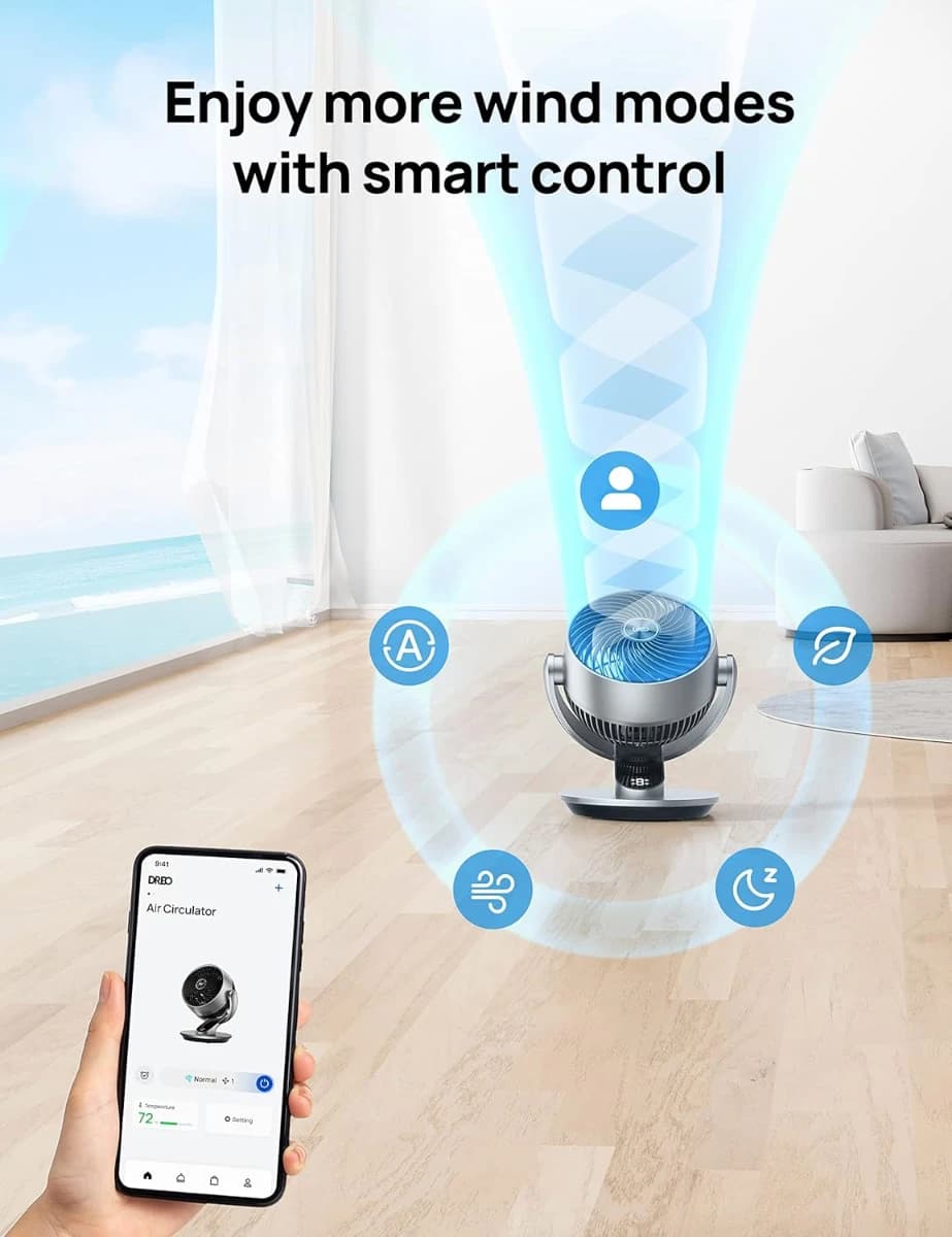 Dreo - Ventilador inteligente para recámara - Imagen 5