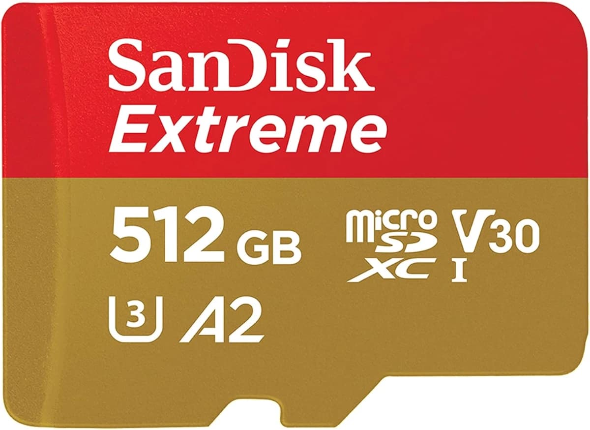 SanDisk 512GB Extreme microSDXC UHS-I Memory Card with Adapt - Imagen 1