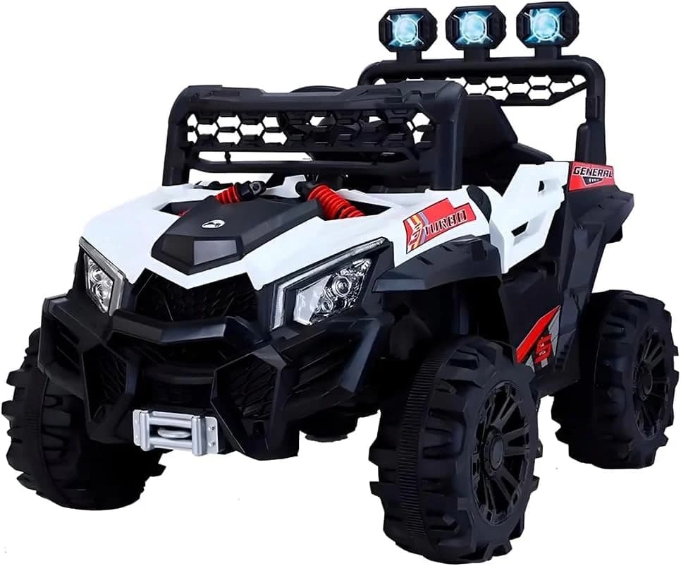Raganet Buggy Eléctrico para Niños Montable 12V, Carrito con