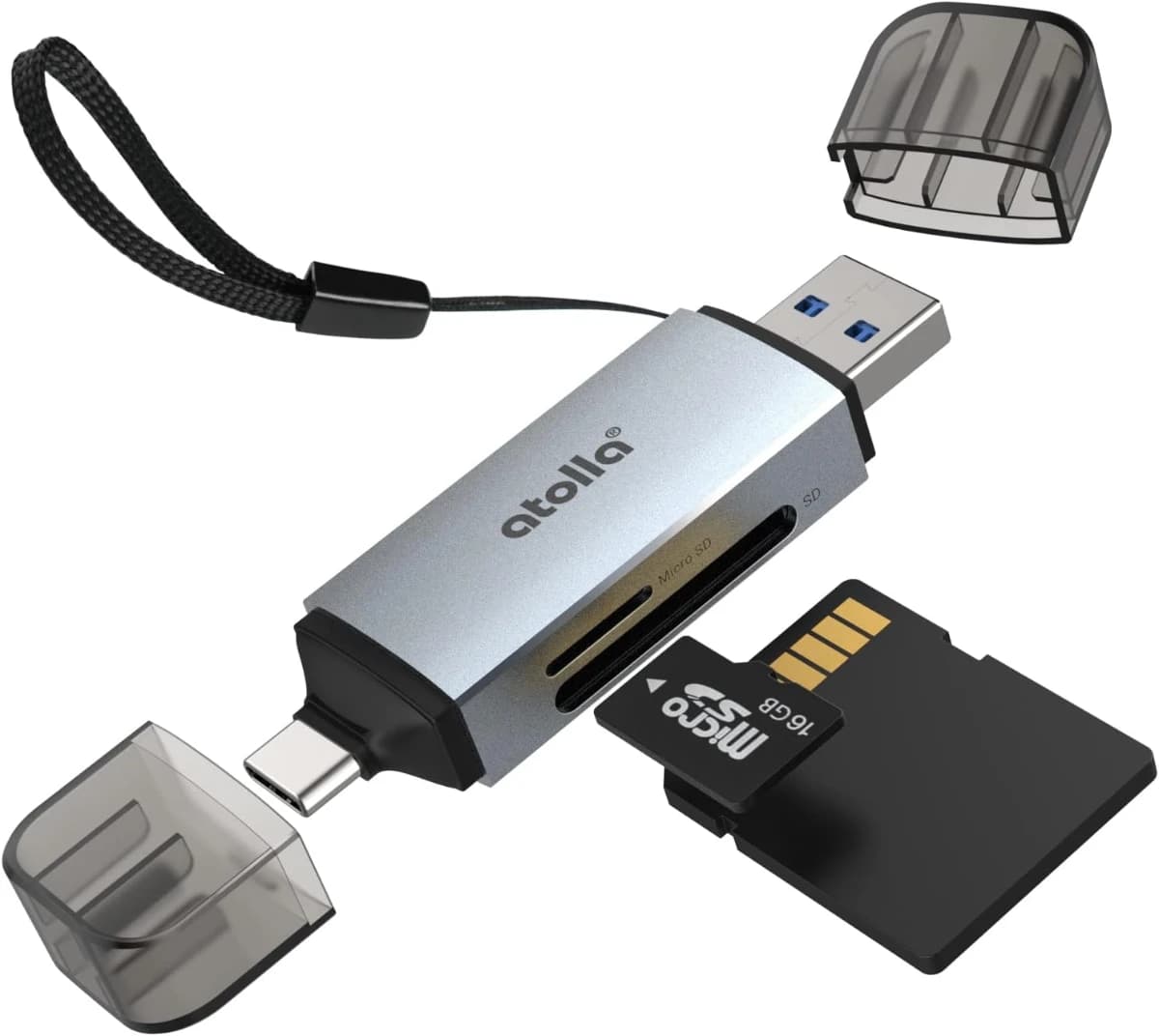 Lector de tarjetas SD, atolla Aluminum Adaptador SD a OTG 5G - Imagen 1