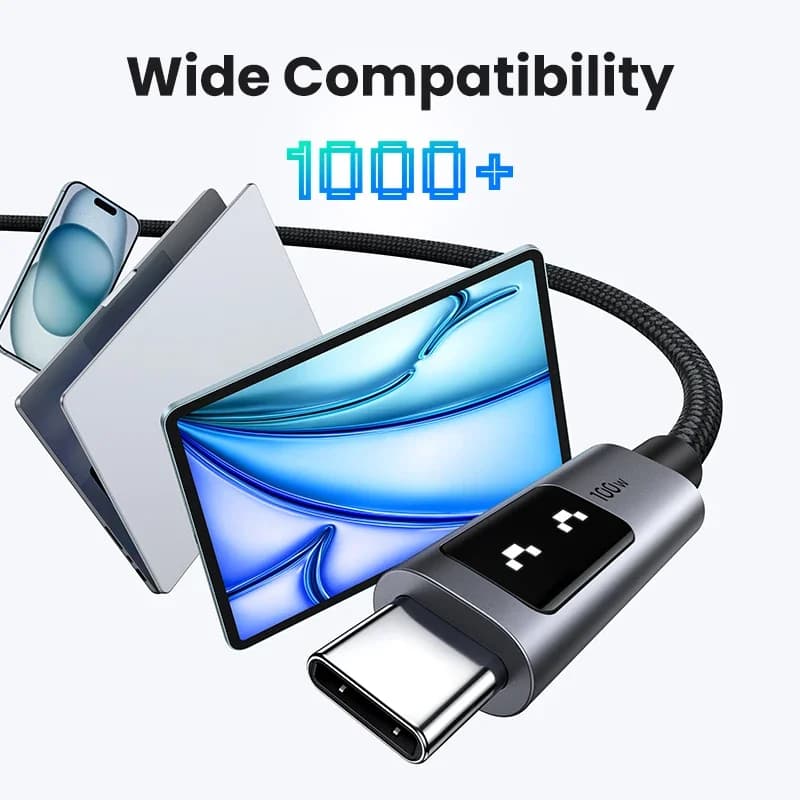 UGREEN UNO PD100W Cable USB-C: Carga Rápida iPhone 17/16/15. Tipo C a C. ¡Aprovecha! - Imagen 5