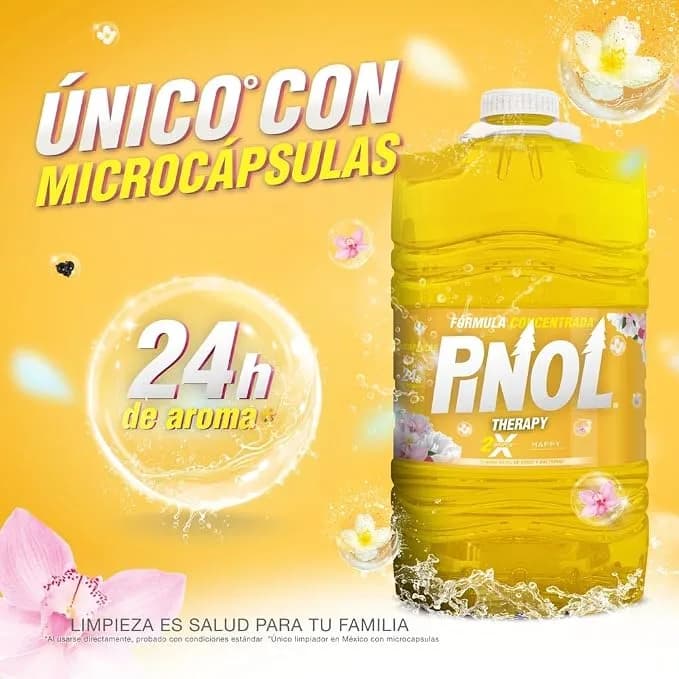 Pinol Aromas Limpiador Multiusos Therapy Happy 5.1L - Imagen 4