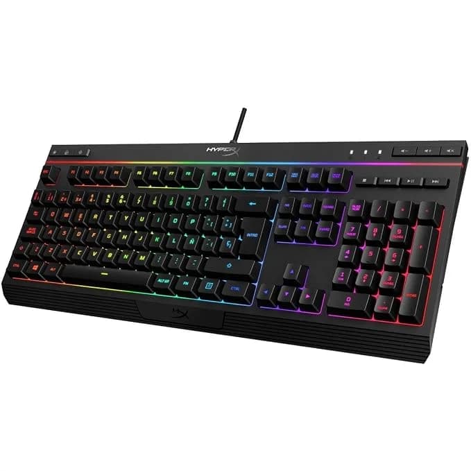 HyperX Teclado Gaming Alloy Core RGB, de Membrana, con Cable, retroiluminación LED RGB - Imagen 3