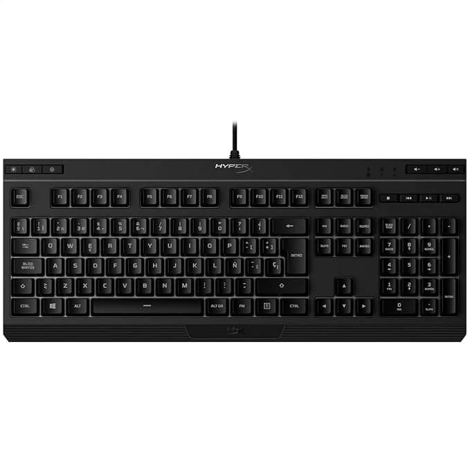 HyperX Teclado Gaming Alloy Core RGB, de Membrana, con Cable, retroiluminación LED RGB - Imagen 4