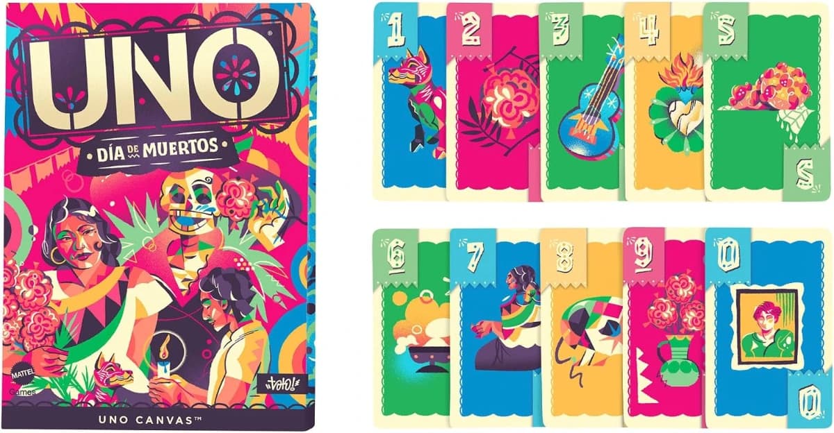 UNO Día de Muertos Juego de Cartas para niños de 7 años en adelante, Exclusivo de Amazon - Imagen 5