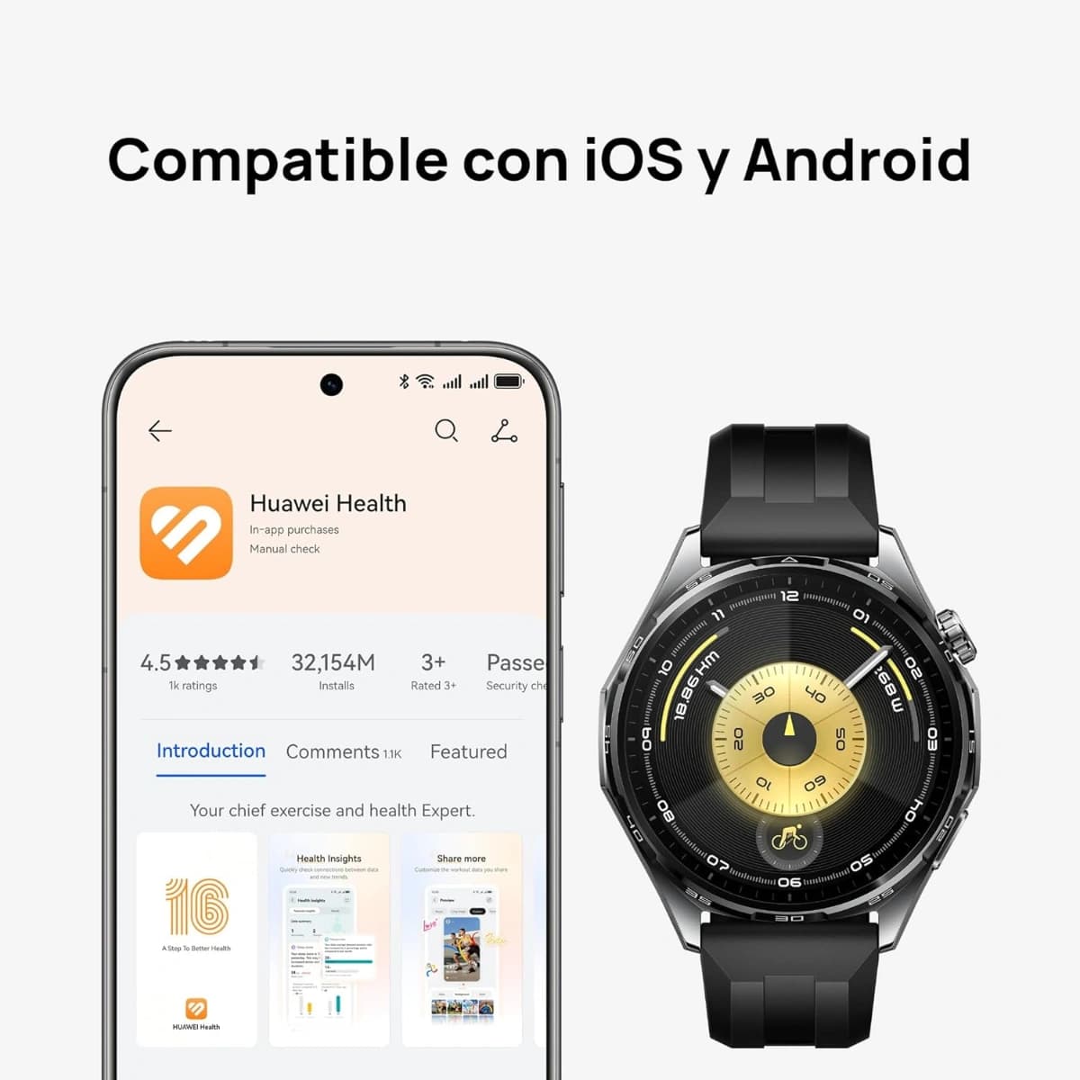 HUAWEI Watch GT 6 46mm: Pantalla AMOLED 1.47'', 21 Días Batería. - Imagen 2