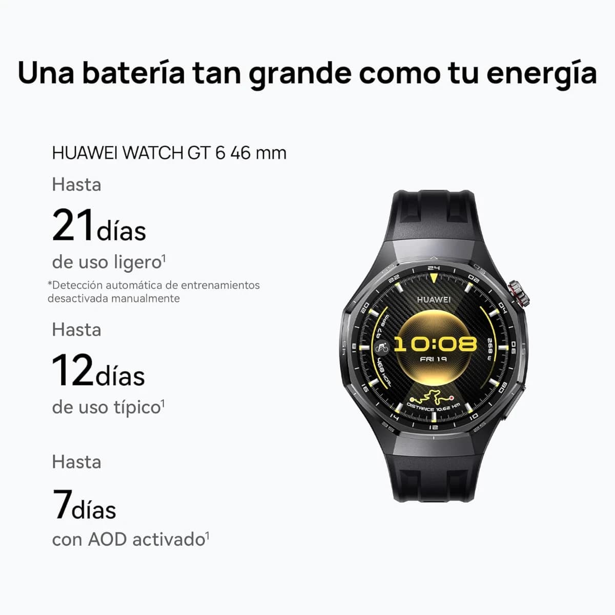 HUAWEI Watch GT 6 46mm: Pantalla AMOLED 1.47'', 21 Días Batería. - Imagen 5