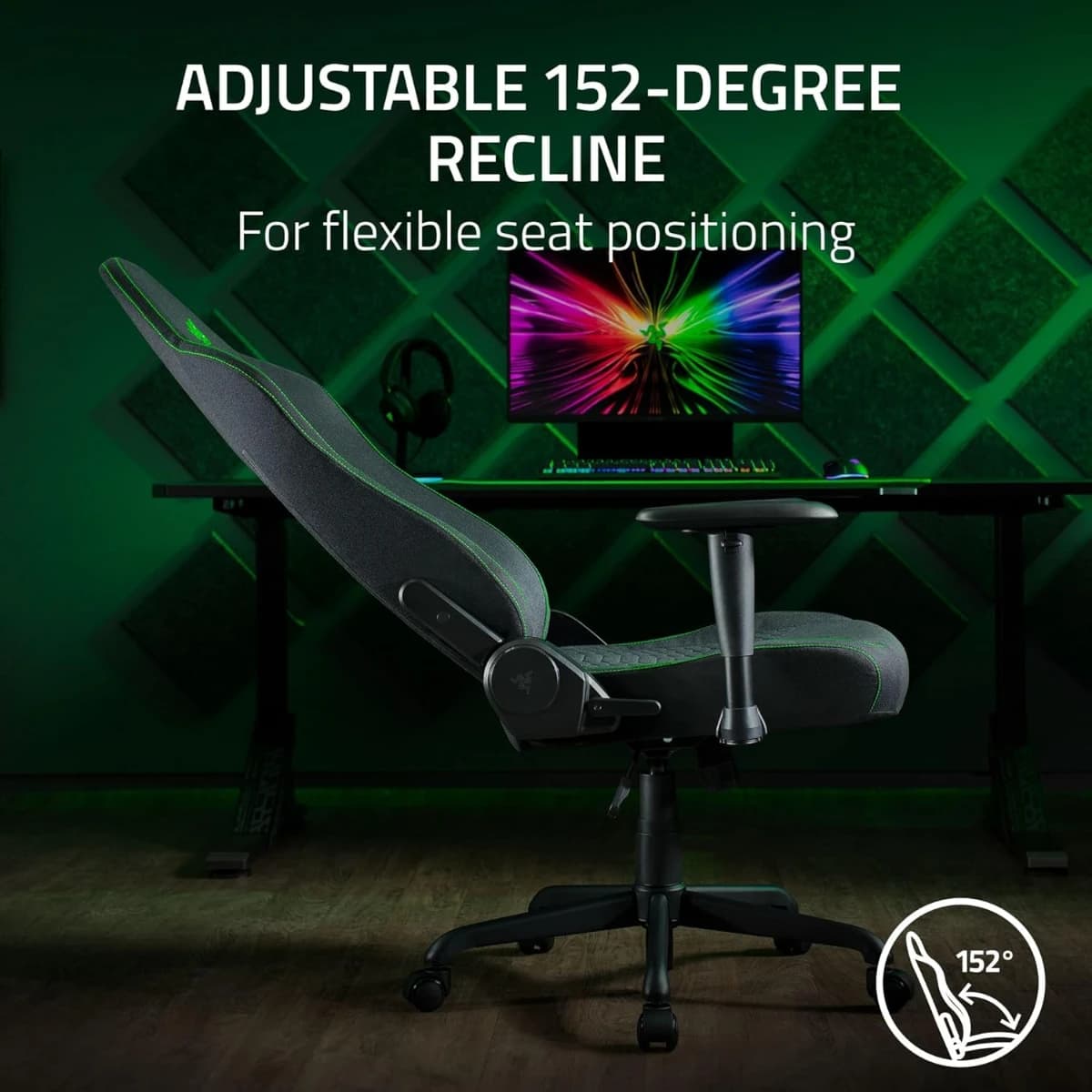 Razer Iskur V2 X Silla Ergonómica para Juegos — Soporte Lumbar Incorporado - Imagen 4