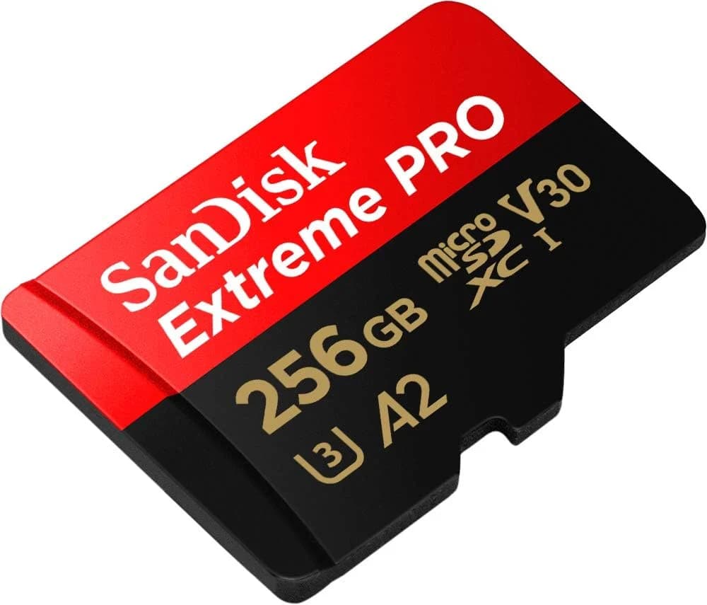 SanDisk Tarjeta microSDXC Extreme Pro de 256 GB + Adaptador SD - Imagen 1
