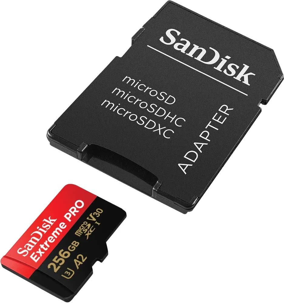 SanDisk Tarjeta microSDXC Extreme Pro de 256 GB + Adaptador SD - Imagen 2