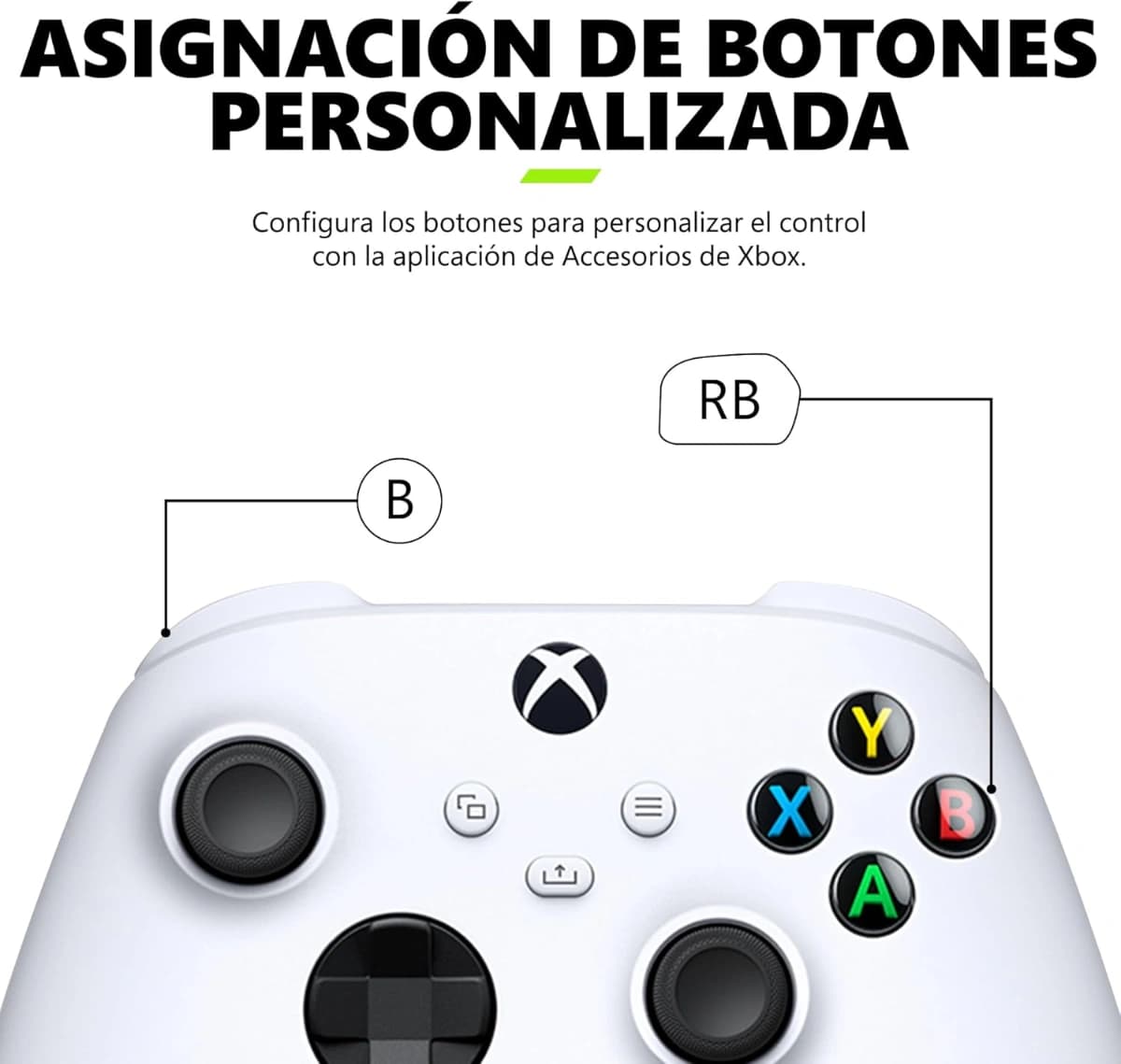 Control inalámbrico – Robot White para Xbox Series X|S, Xbox One, y dispositivos Windows - Imagen 4