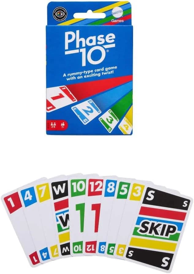 ¡Phase 10 Mattel! Juego de cartas con fases y especiales. ¡Diversión para todos! lol - Imagen 2