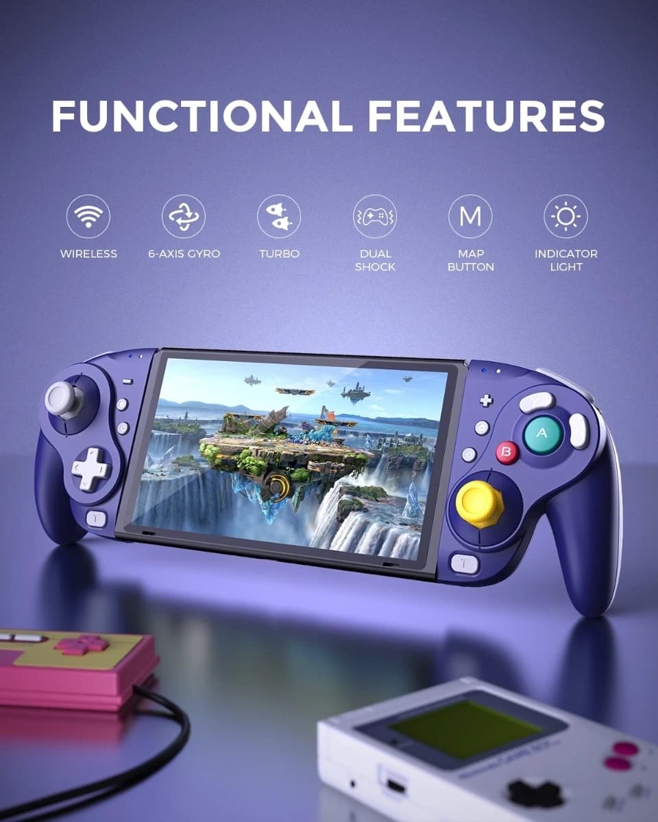 NYXI Wizard Joy-pad inalámbrico para Switch/Switch OLED/Switch Lite Gamepad Joysticks - Imagen 4