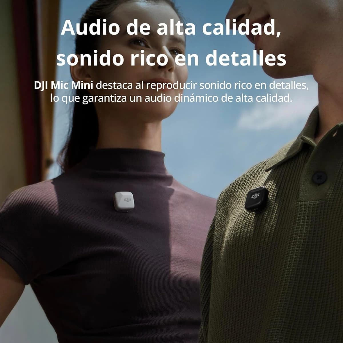 DJI Mic Mini Transmisor Inalámbrico Bluetooth Blanco - Imagen 3