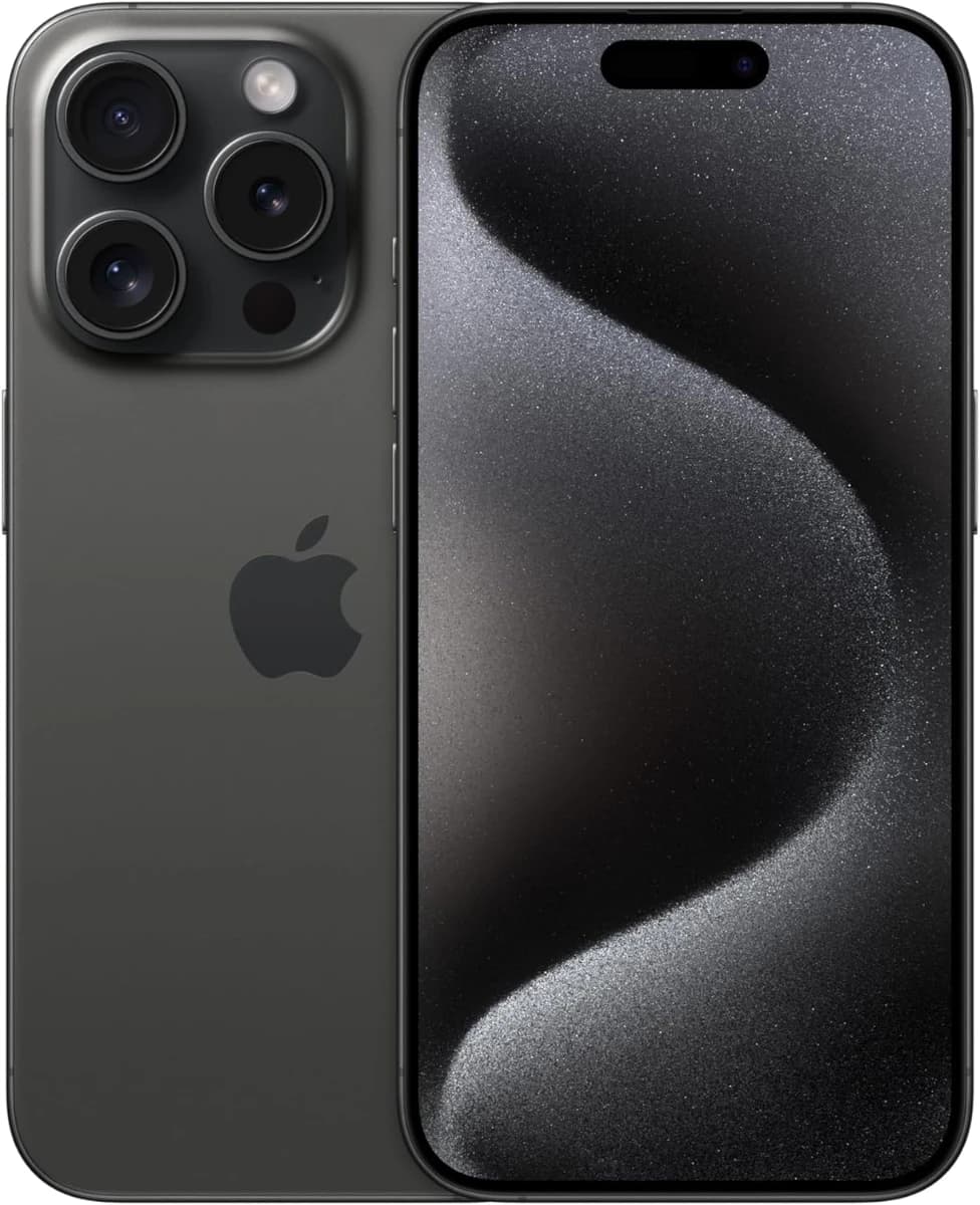 Apple iPhone 15 Pro 256GB Titanio Negro Desbloqueado (Reacondicionado) Esim