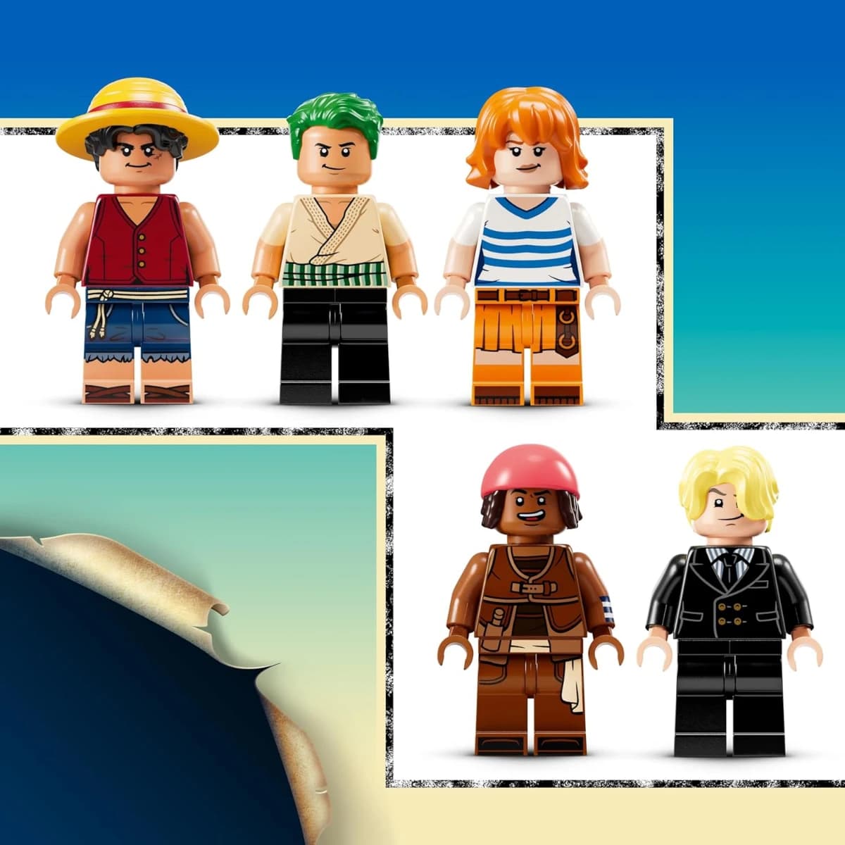 Lego One Piece Barco Pirata Going Merry Set con Barco, Juguete de Construcción con 5 Minifiguras - Imagen 5