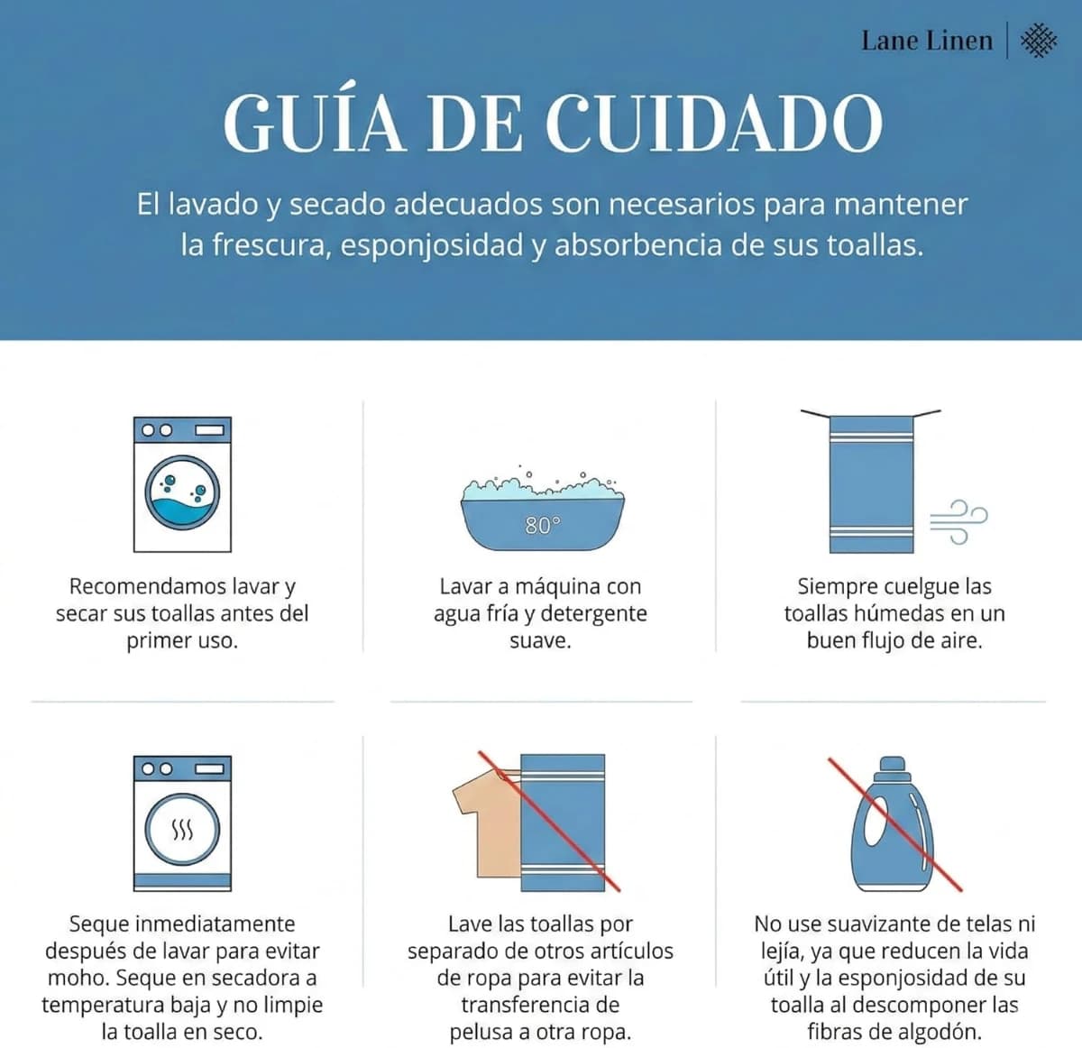 Juego de 6 Toallas de Baño Ultra Gruesas y Absorbentes - Imagen 5