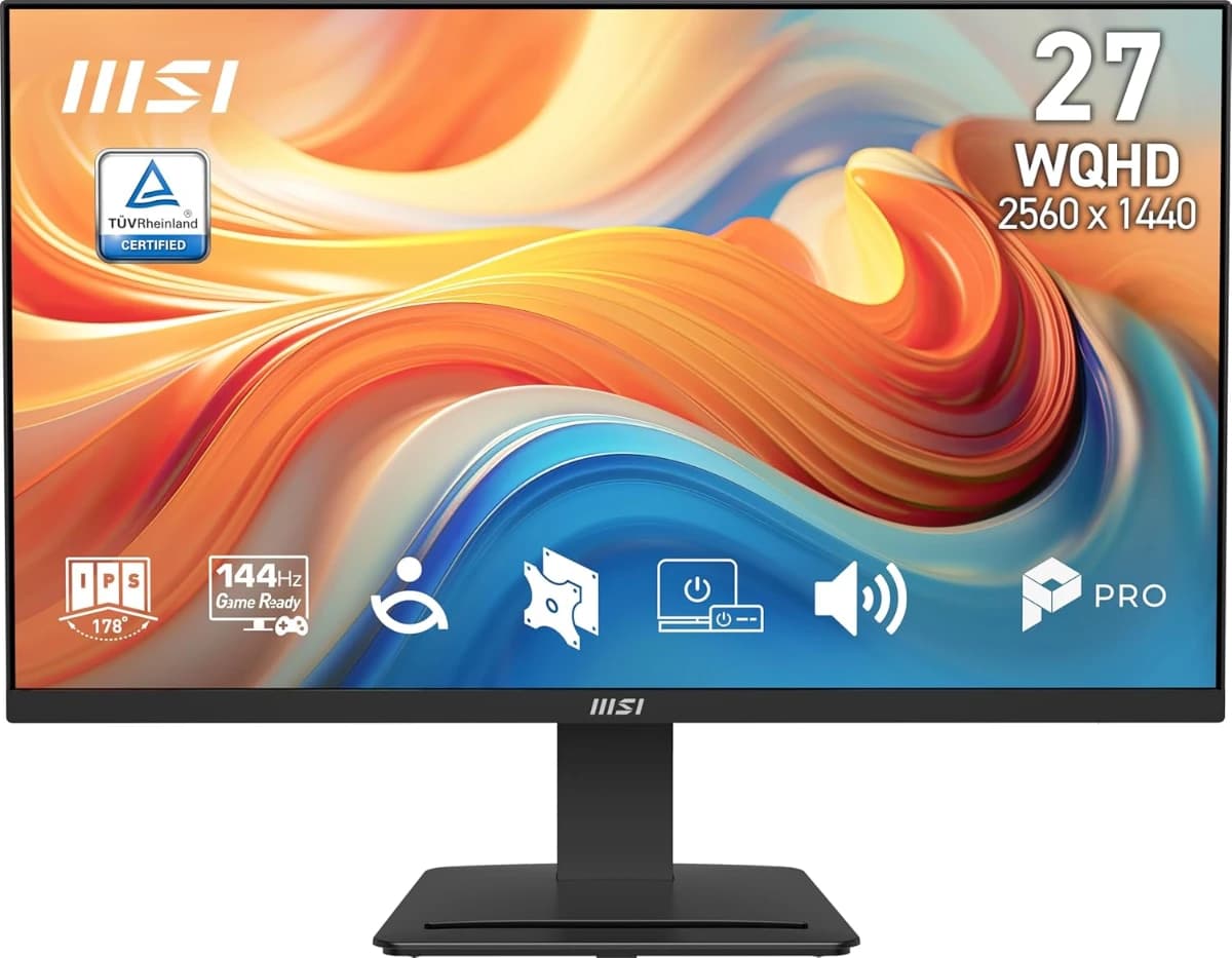 MSI Pro MP273Q E14: Pantalla QHD 27" 144Hz IPS, ¡Ideal para gaming y trabajo!