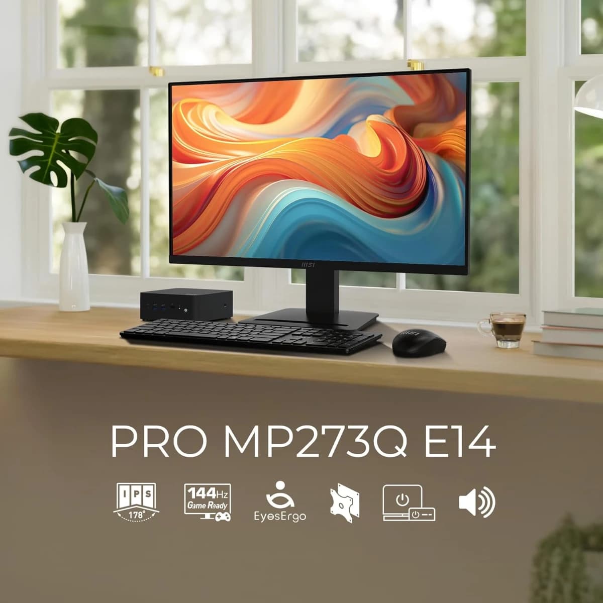 MSI Pro MP273Q E14: Pantalla QHD 27" 144Hz IPS, ¡Ideal para gaming y trabajo! - Imagen 2
