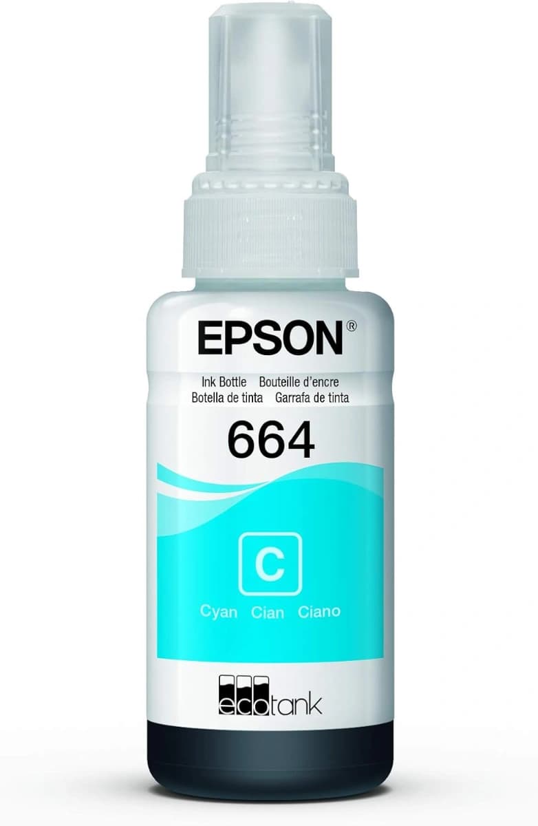 Epson EcoTank T664 Cian, Magenta, Amarillo: 3 Botellas de Tinta Originales - Imagen 4