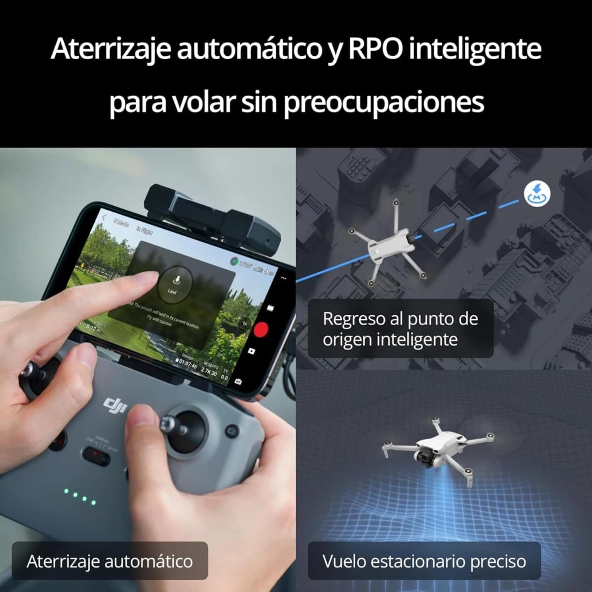 DJI Mini 3 (DJI RC) ¡4K HDR! Dron ligero y plegable con control remoto. ¡Captura tus aventuras! - Imagen 4