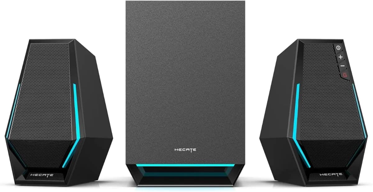 Edifier G1500 MAX 2.1: ¡Sonido Gaming 60W Hecate! Altavoces con Subwoofer Impecable.
