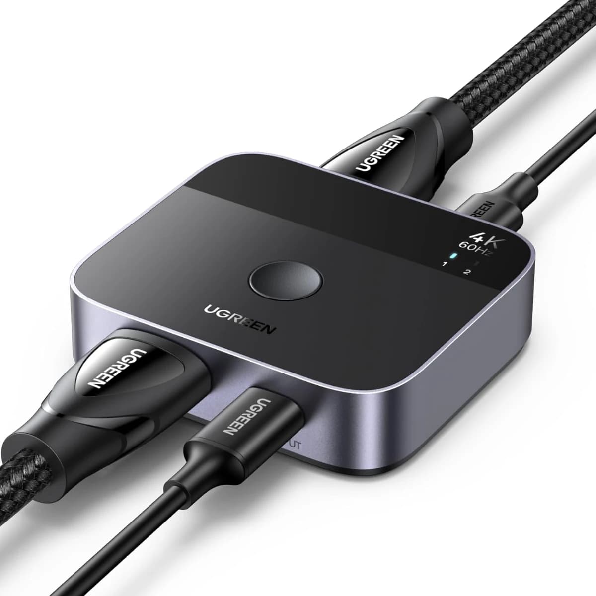 UGREEN Switch USB C + HDMI a HDMI 2.0 4K 60Hz 2 Entradas 1 Salida Comutador Tipo C 2K 1080P 240Hz HD