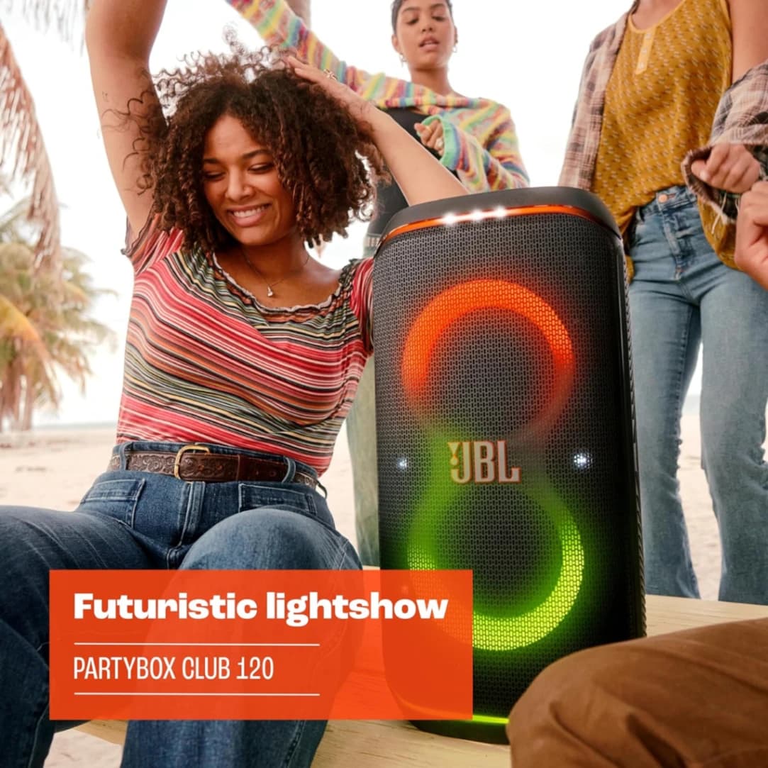 JBL Partybox Club 120 Bocina Portátil Efecto Luz LED, Bluetooth, Reproducción 12 Horas