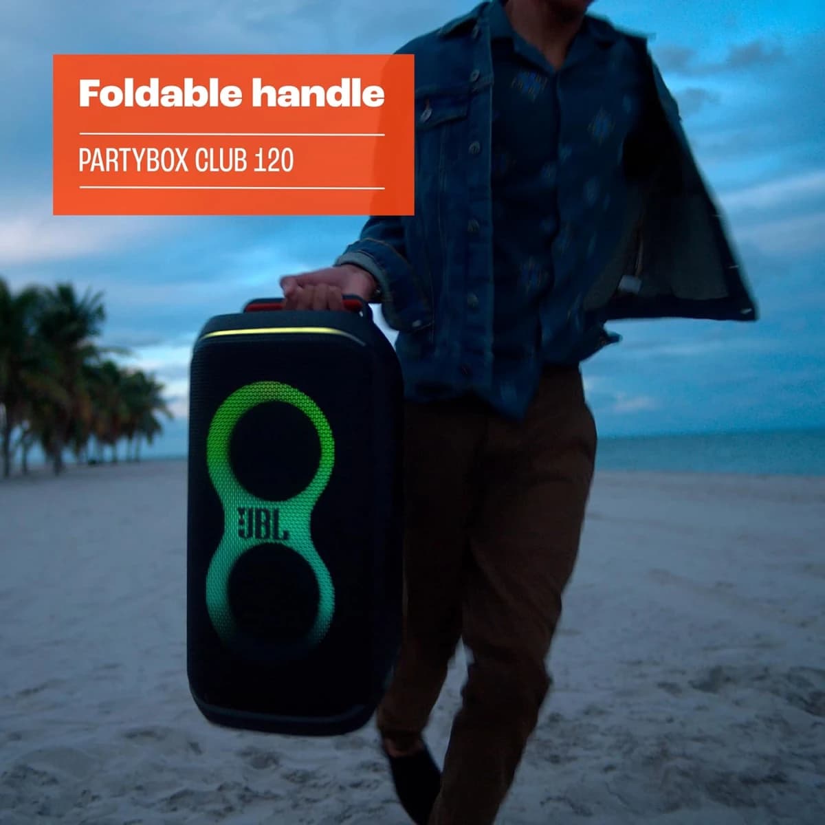 JBL Partybox Club 120 Bocina Portátil Efecto Luz LED, Bluetooth, Reproducción 12 Horas - Imagen 2