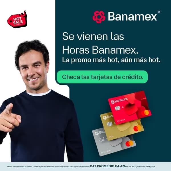 Hot Sale 2026 con Banamex : ¡Obtén hasta 15% de bonificación pagando a Meses Sin Intereses!