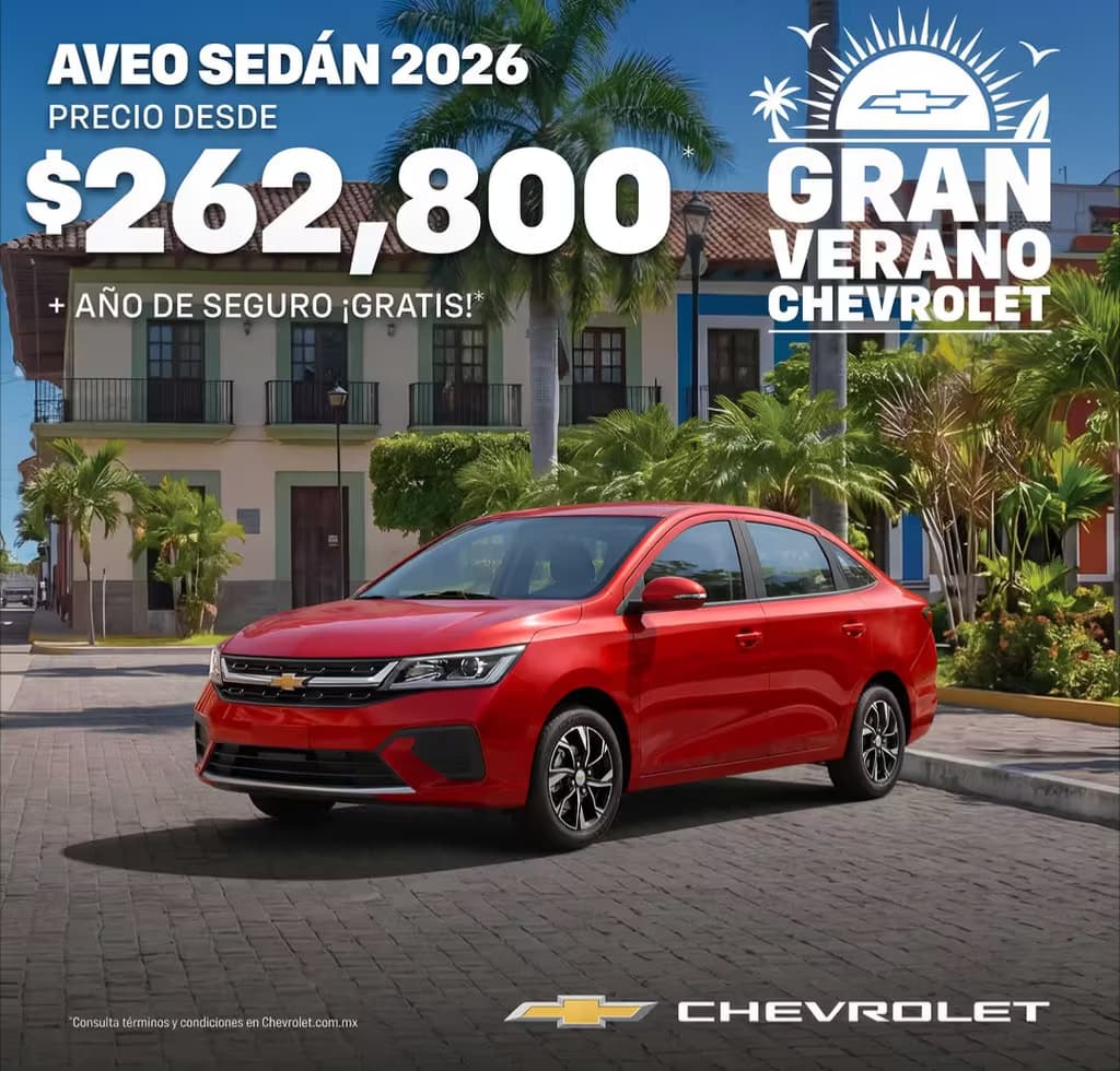 Aveo Sedán 2026 Sedán TM desde $262,800 - Imagen 1