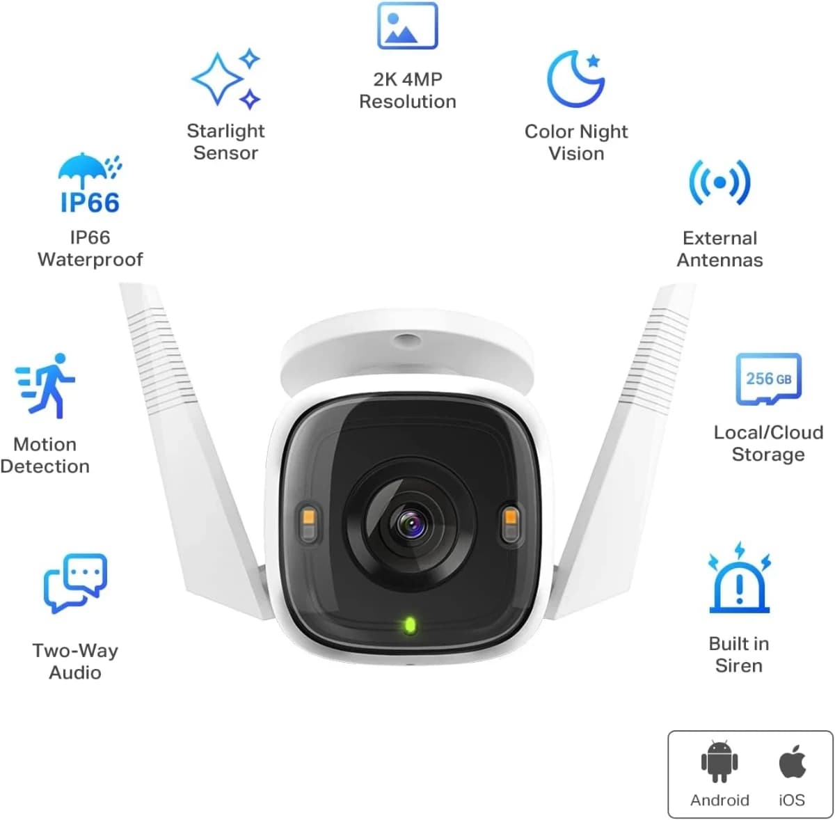 TP-Link Tapo Cámara Seguridad Wi-Fi Exteriores, Visión Noctu - Imagen 2