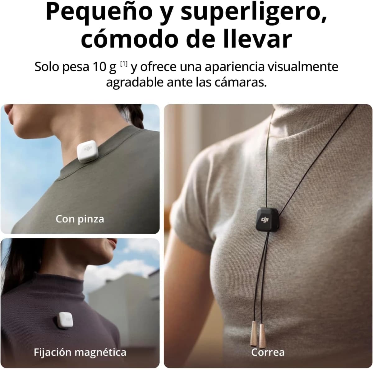 DJI Mic Mini (1 TX + 1 RX), micrófono inalámbrico, superligero, Audio de Alta Calidad - Imagen 2