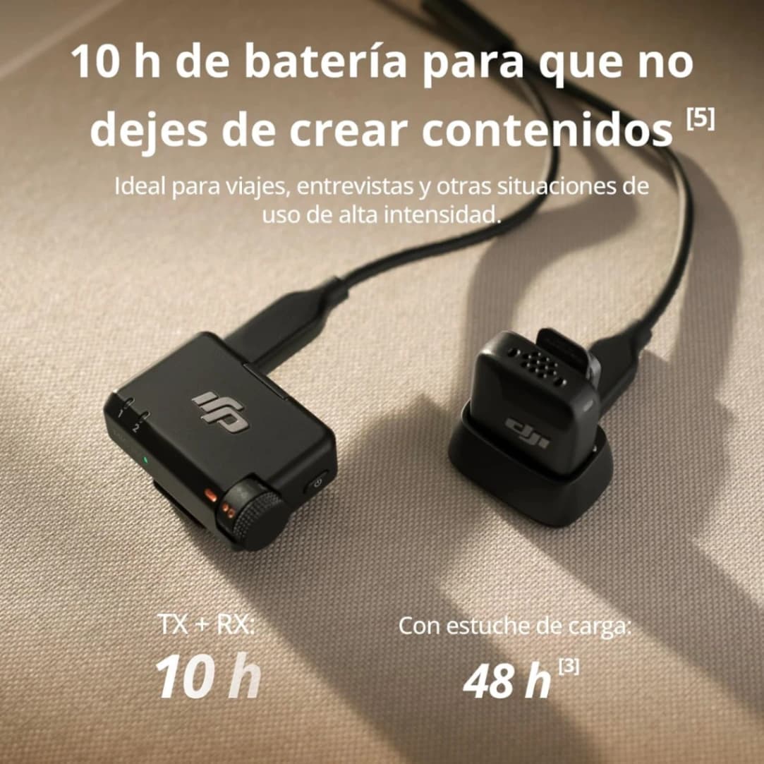 DJI Mic Mini (1 TX + 1 RX), micrófono inalámbrico, superligero, Audio de Alta Calidad - Imagen 4
