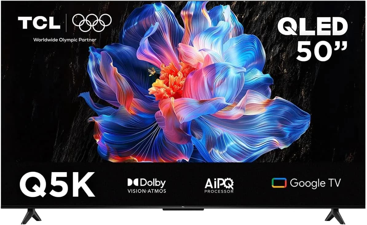 ¡Ofertón! TCL 50" QLED 4K 50Q5K Google TV: ¡Control por Voz y Calidad Impecable! - Imagen 1